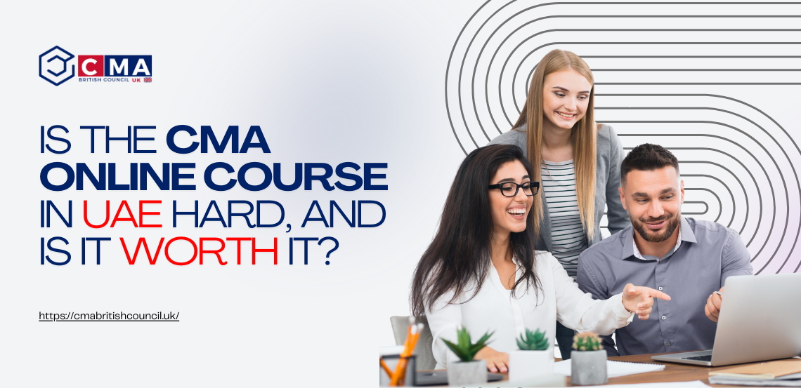 CMA course in jeddah A group of professionals collaborating at a table, discussing the CMA course options in Jeddah, with a focus on providers and fees.