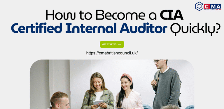 CIA Certified Internal Auditor "How to Become a CIA Certified Internal Auditor Quickly?" A group of individuals engaged in discussion, with a call-to-action button.